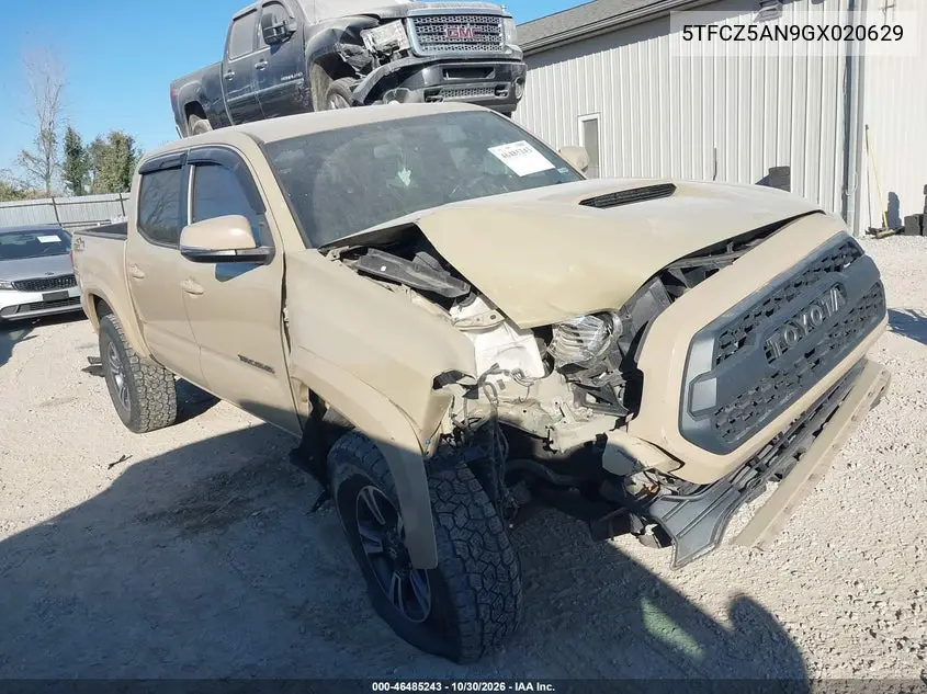 TOYOTA TACOMA 2016, VIN 5TFCZ5AN9GX020629