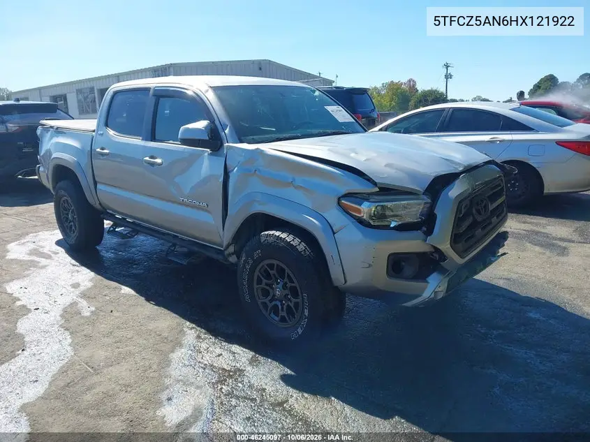 TOYOTA TACOMA 2017, VIN 5TFCZ5AN6HX121922
