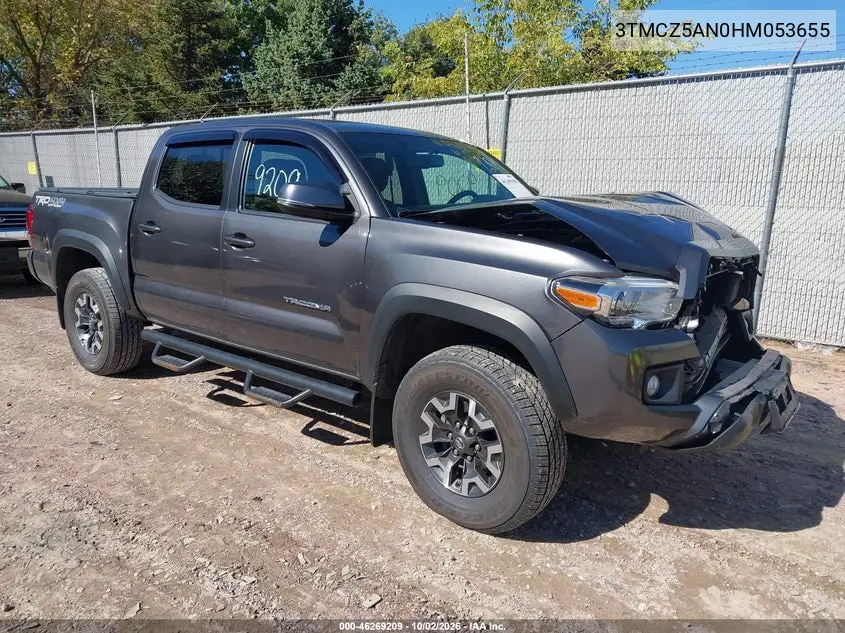 TOYOTA TACOMA 2017, VIN 3TMCZ5AN0HM053655