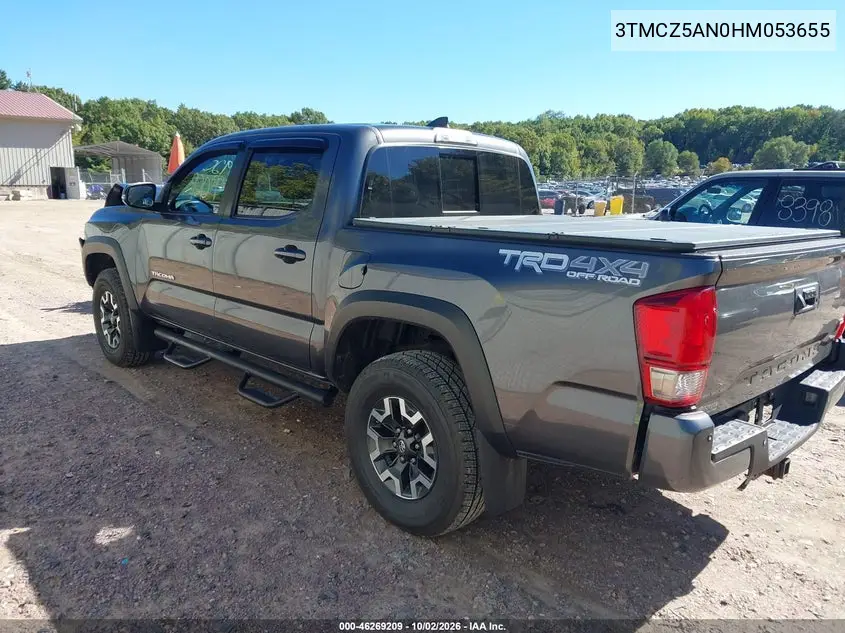 2017 TOYOTA TACOMA VIN 3TMCZ5AN0HM053655 — фото 3
