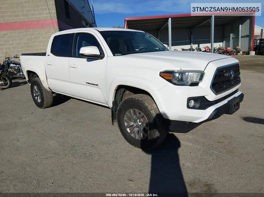 TOYOTA TACOMA 2017, VIN 3TMCZ5AN9HM063505