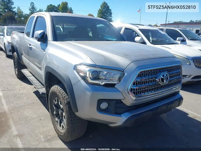 TOYOTA TACOMA 2017, VIN 5TFSZ5AN6HX052810