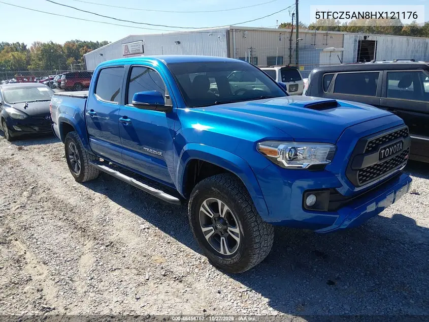 TOYOTA TACOMA 2017, VIN 5TFCZ5AN8HX121176