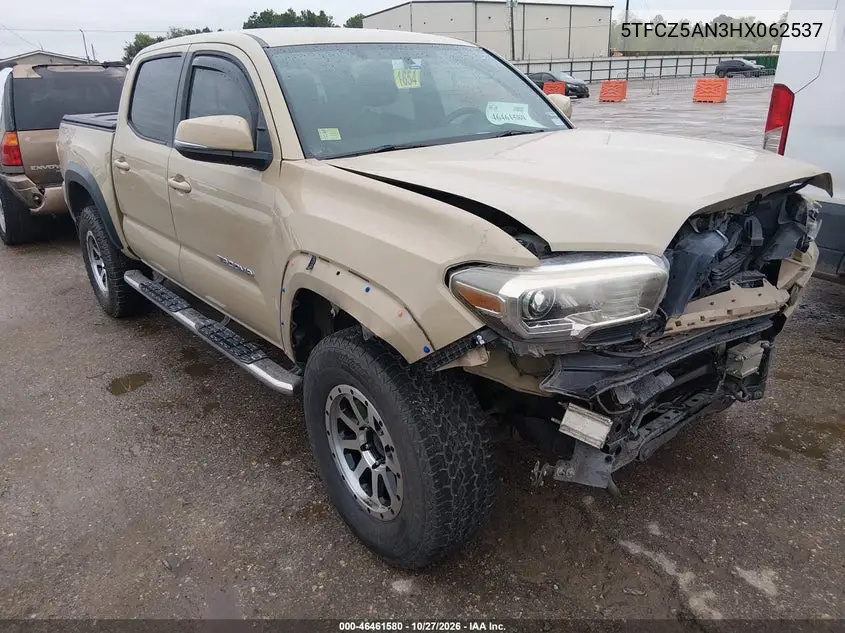 TOYOTA TACOMA 2017, VIN 5TFCZ5AN3HX062537