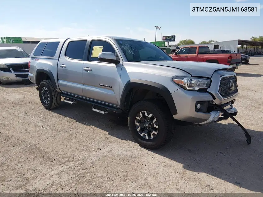 TOYOTA TACOMA 2018, VIN 3TMCZ5AN5JM168581