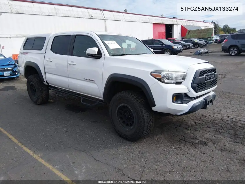 TOYOTA TACOMA 2018, VIN 5TFCZ5AN5JX133274