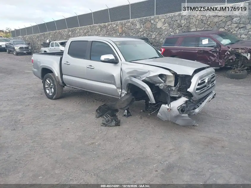 TOYOTA TACOMA 2018, VIN 3TMGZ5ANXJM176919