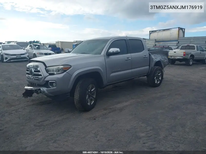 2018 TOYOTA TACOMA VIN 3TMGZ5ANXJM176919 — фото 2
