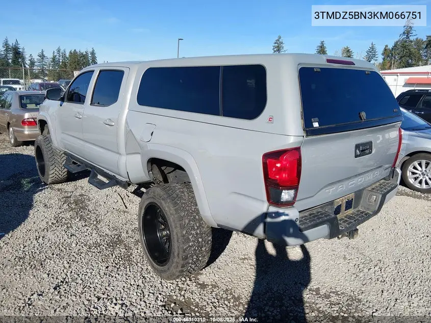 2019 TOYOTA TACOMA VIN 3TMDZ5BN3KM066751 — фото 3