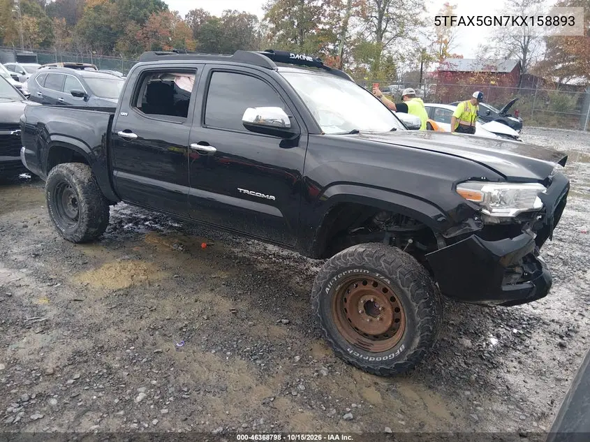 TOYOTA TACOMA 2019, VIN 5TFAX5GN7KX158893