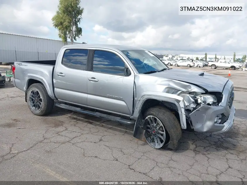 TOYOTA TACOMA 2019, VIN 3TMAZ5CN3KM091022