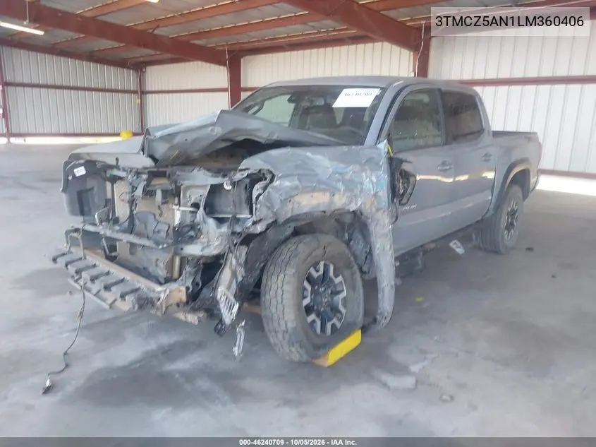 2020 TOYOTA TACOMA VIN 3TMCZ5AN1LM360406 — фото 2