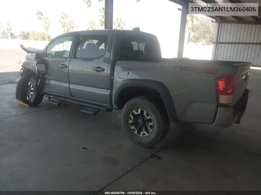 2020 TOYOTA TACOMA VIN 3TMCZ5AN1LM360406 — фото 3