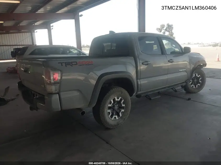 2020 TOYOTA TACOMA VIN 3TMCZ5AN1LM360406 — фото 4