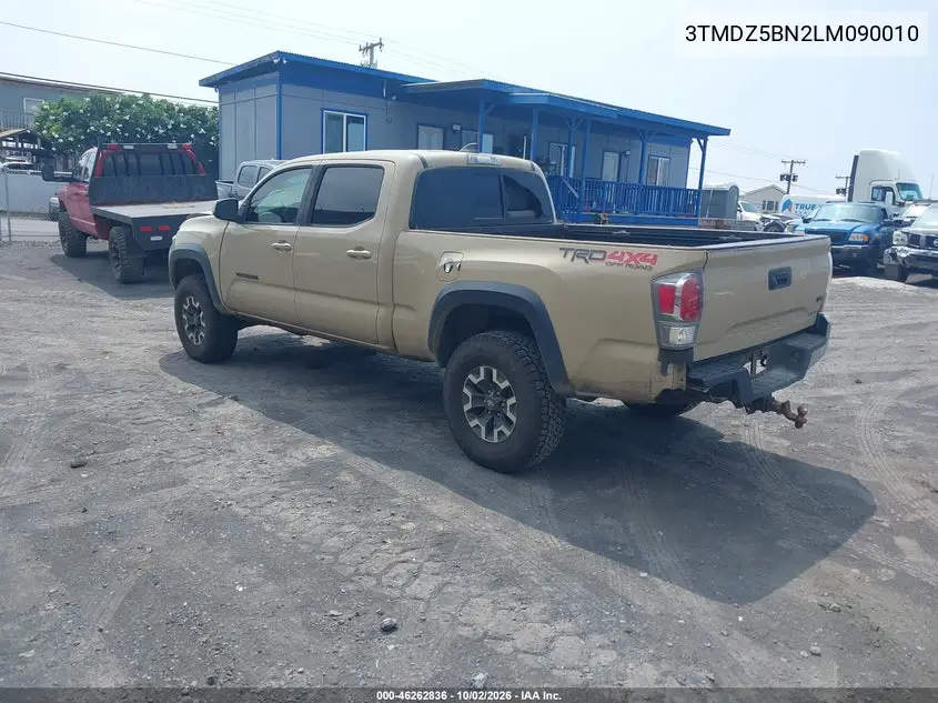 2020 TOYOTA TACOMA VIN 3TMDZ5BN2LM090010 — фото 3