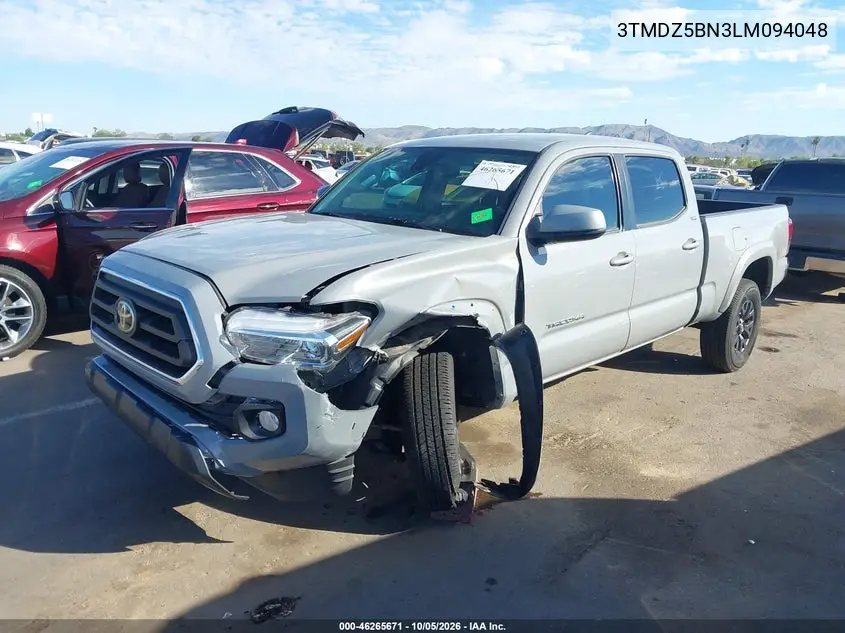 2020 TOYOTA TACOMA VIN 3TMDZ5BN3LM094048 — фото 2