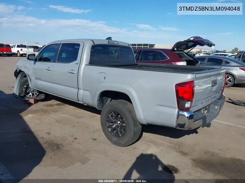 2020 TOYOTA TACOMA VIN 3TMDZ5BN3LM094048 — фото 3