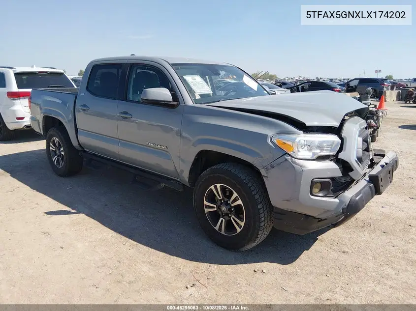 TOYOTA TACOMA 2020, VIN 5TFAX5GNXLX174202