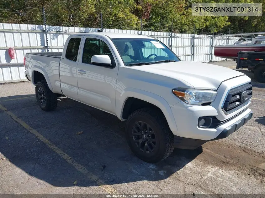 TOYOTA TACOMA 2020, VIN 3TYSZ5ANXLT001314