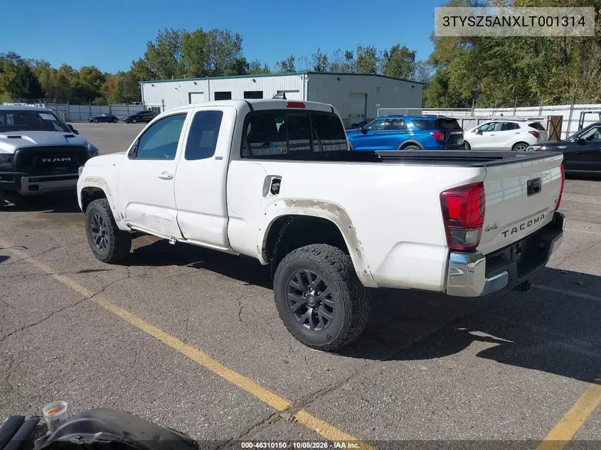 2020 TOYOTA TACOMA VIN 3TYSZ5ANXLT001314 — фото 3