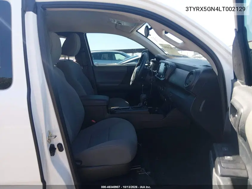 2020 TOYOTA TACOMA VIN 3TYRX5GN4LT002129 — фото 5
