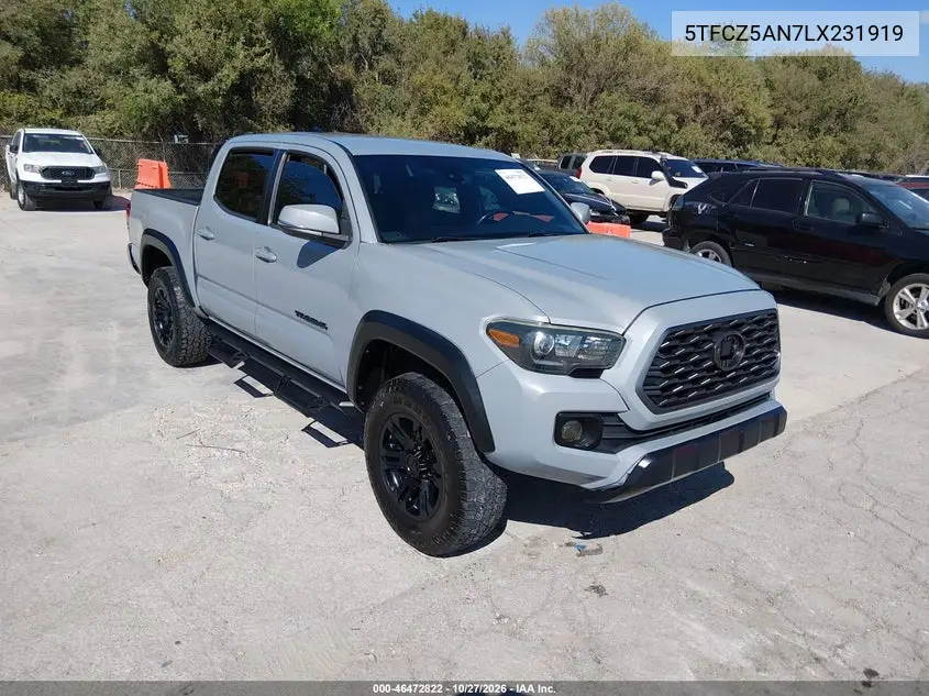 TOYOTA TACOMA 2020, VIN 5TFCZ5AN7LX231919