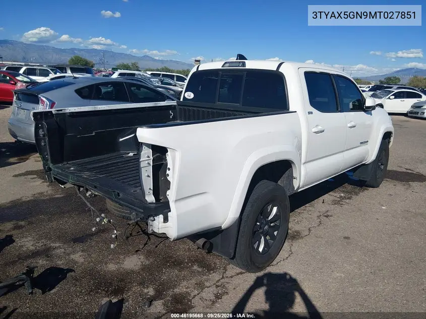 2021 TOYOTA TACOMA VIN 3TYAX5GN9MT027851 — фото 4