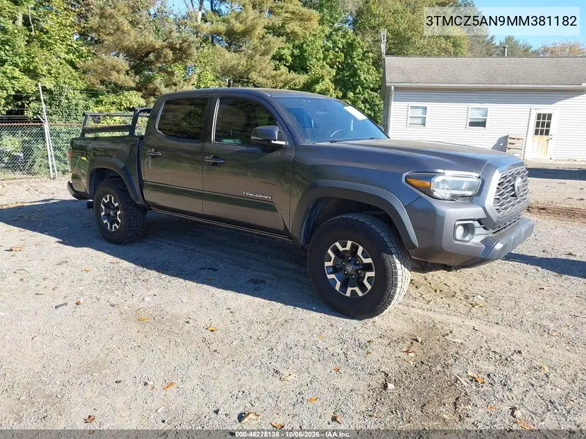 TOYOTA TACOMA 2021, VIN 3TMCZ5AN9MM381182