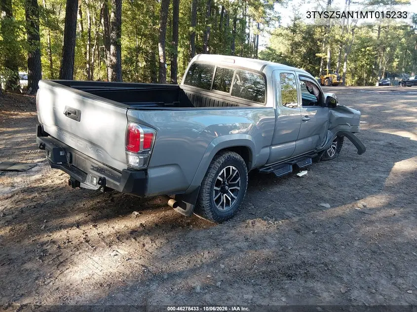 2021 TOYOTA TACOMA VIN 3TYSZ5AN1MT015233 — фото 4