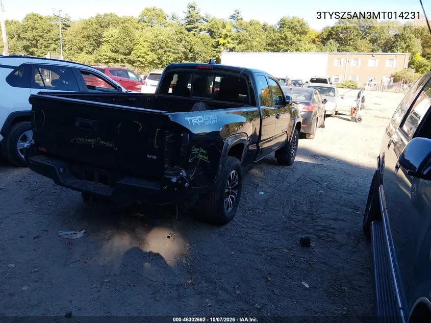 2021 TOYOTA TACOMA VIN 3TYSZ5AN3MT014231 — фото 4