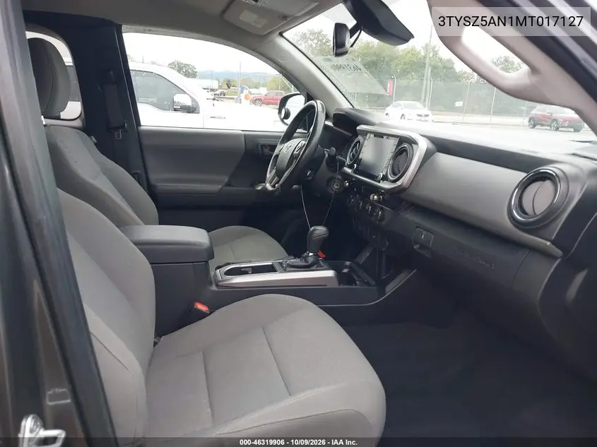 2021 TOYOTA TACOMA VIN 3TYSZ5AN1MT017127 — фото 5