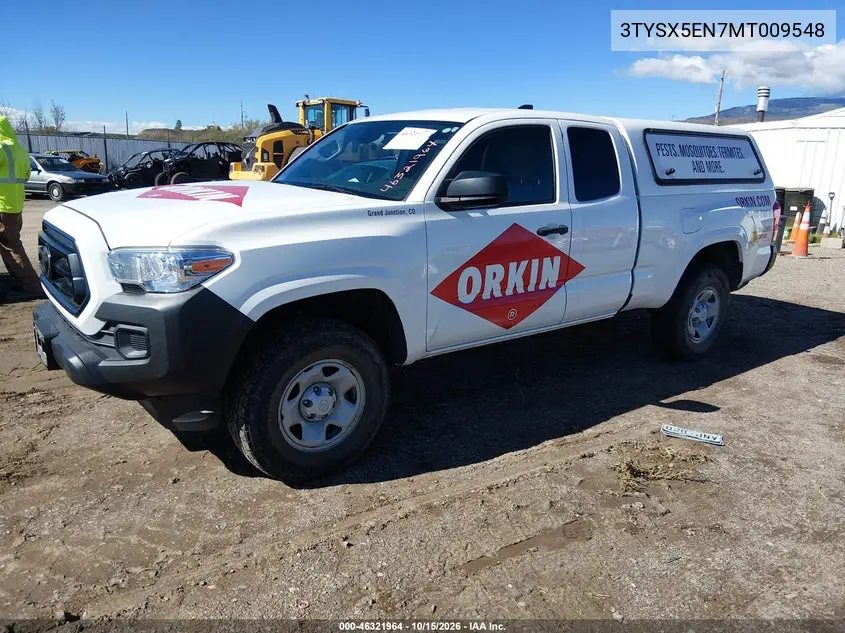 2021 TOYOTA TACOMA VIN 3TYSX5EN7MT009548 — фото 2