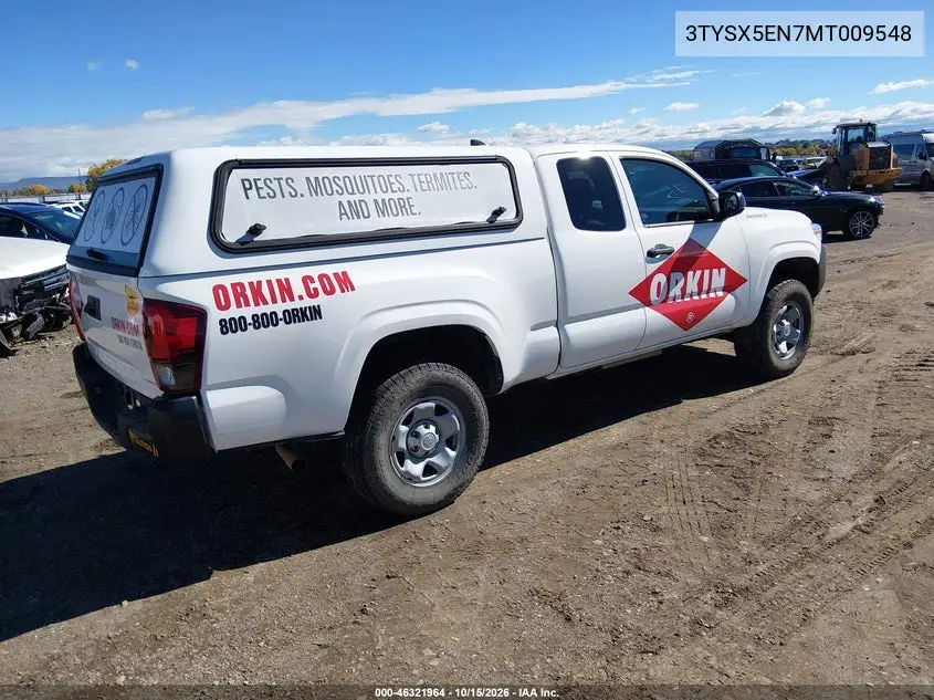 2021 TOYOTA TACOMA VIN 3TYSX5EN7MT009548 — фото 4