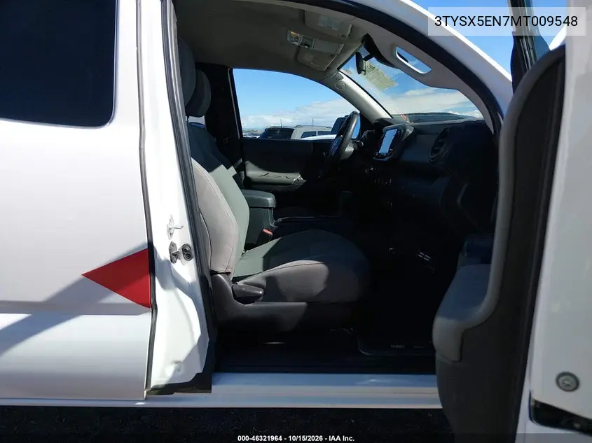 2021 TOYOTA TACOMA VIN 3TYSX5EN7MT009548 — фото 5