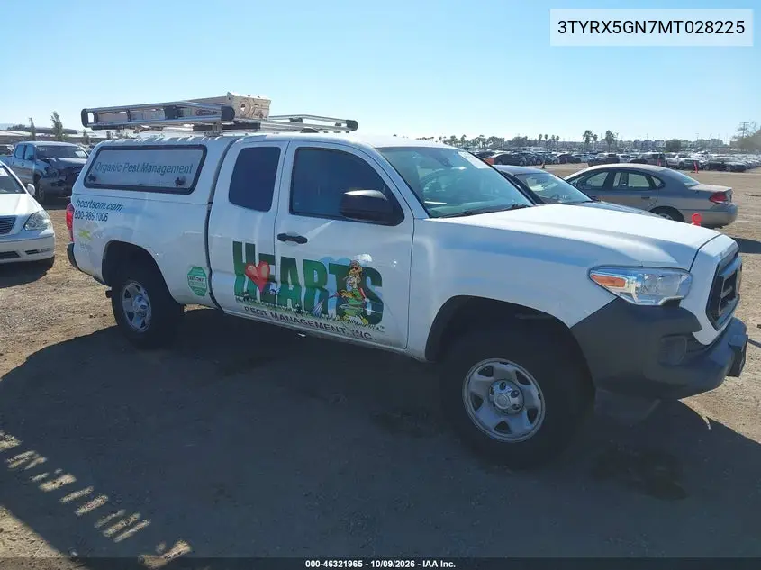 TOYOTA TACOMA 2021, VIN 3TYRX5GN7MT028225