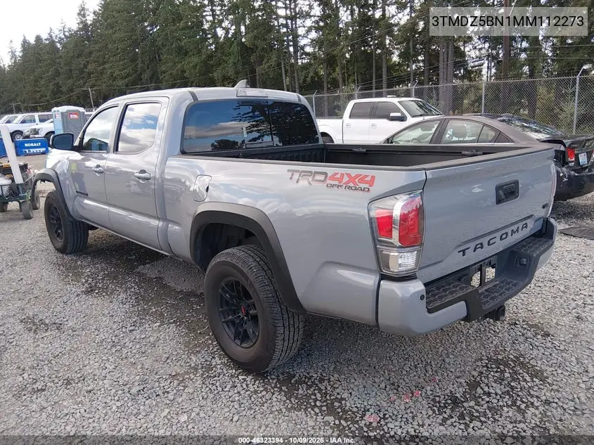 2021 TOYOTA TACOMA VIN 3TMDZ5BN1MM112273 — фото 3