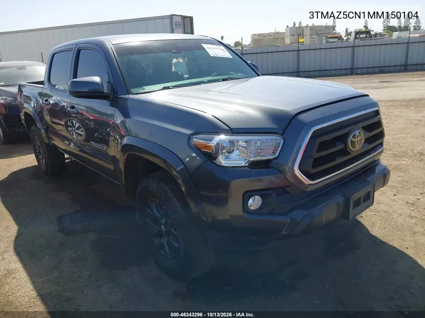TOYOTA TACOMA 2021, VIN 3TMAZ5CN1MM150104