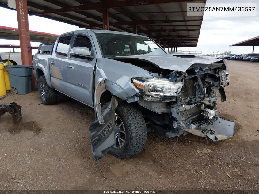 TOYOTA TACOMA 2021, VIN 3TMCZ5AN7MM436597