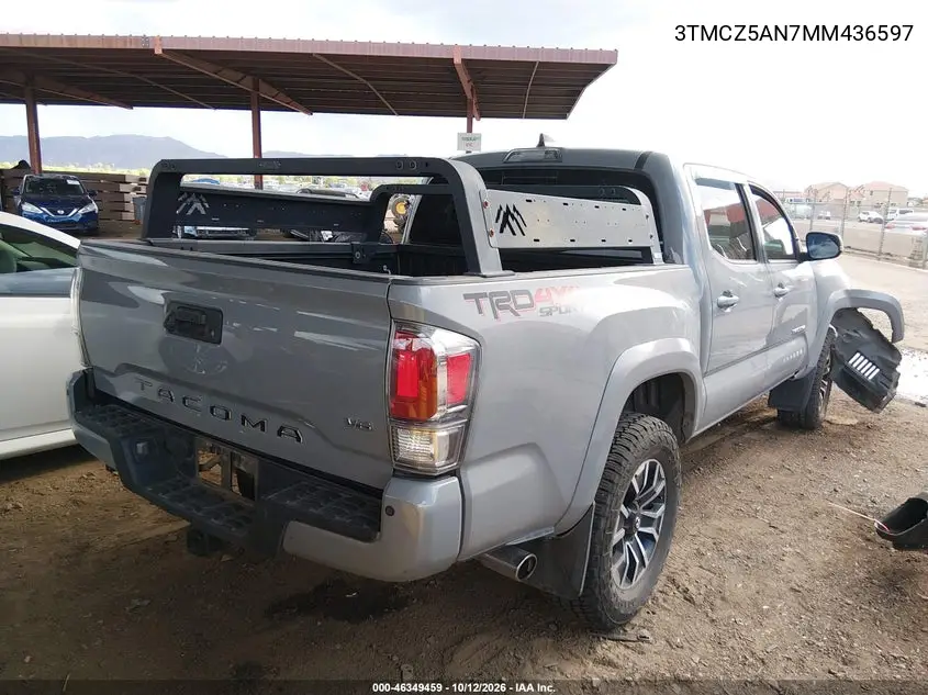 2021 TOYOTA TACOMA VIN 3TMCZ5AN7MM436597 — фото 4