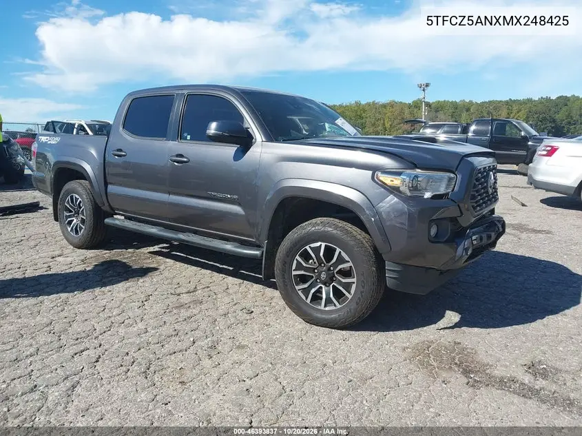 TOYOTA TACOMA 2021, VIN 5TFCZ5ANXMX248425