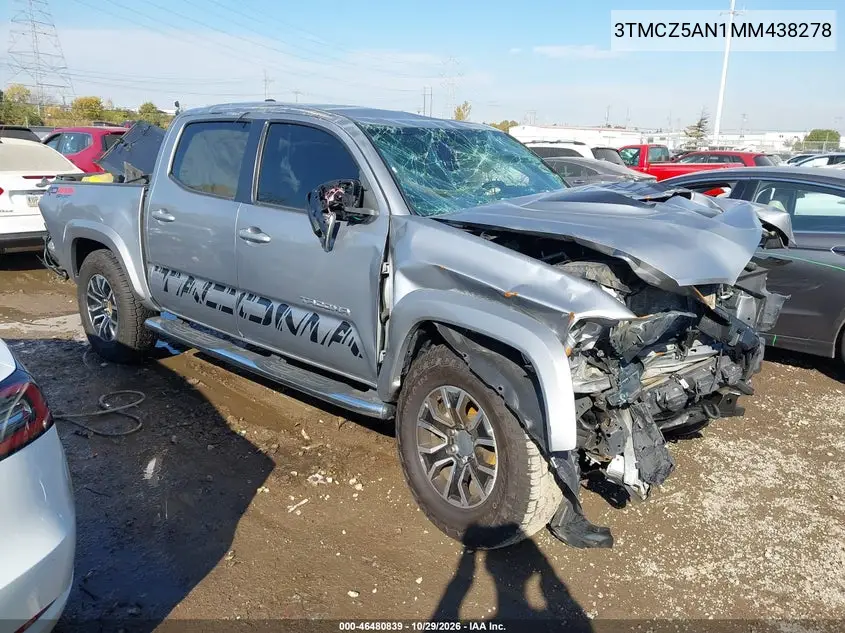 TOYOTA TACOMA 2021, VIN 3TMCZ5AN1MM438278