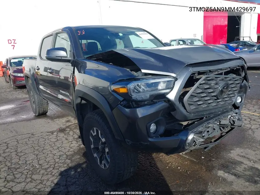 TOYOTA TACOMA 2021, VIN 3TMCZ5AN9MM429697