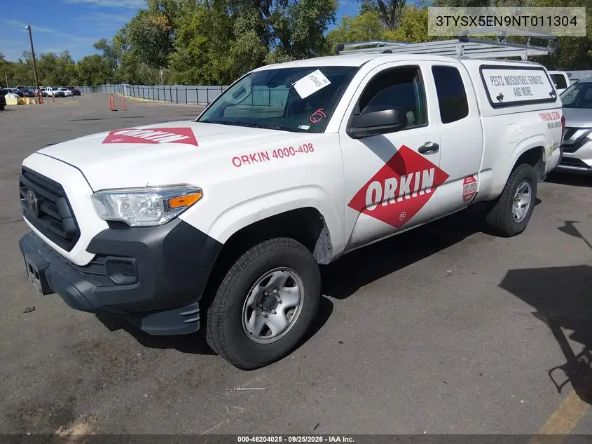 2022 TOYOTA TACOMA VIN 3TYSX5EN9NT011304 — фото 2