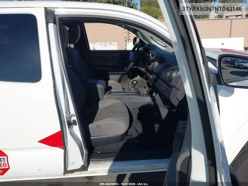 2022 TOYOTA TACOMA VIN 3TYRX5GN7NT043146 — фото 5