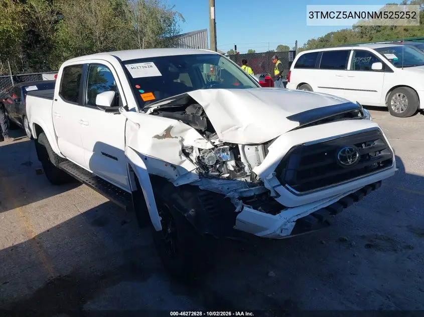 TOYOTA TACOMA 2022, VIN 3TMCZ5AN0NM525252