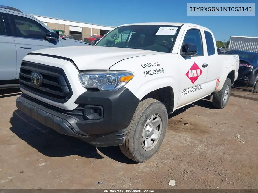 2022 TOYOTA TACOMA VIN 3TYRX5GN1NT053140 — фото 2