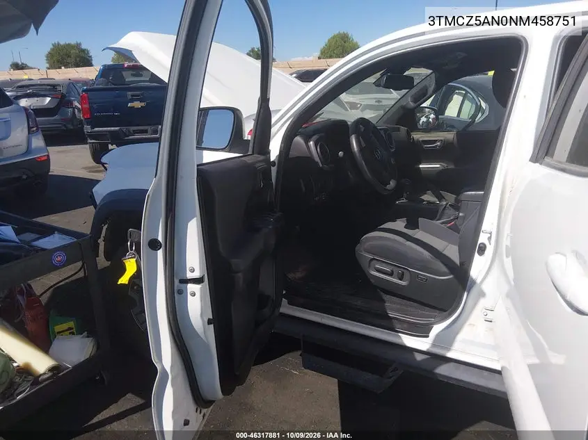 2022 TOYOTA TACOMA VIN 3TMCZ5AN0NM458751 — фото 5