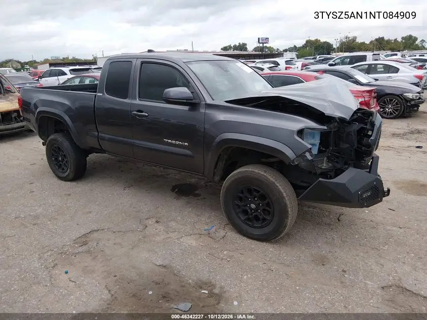 TOYOTA TACOMA 2022, VIN 3TYSZ5AN1NT084909