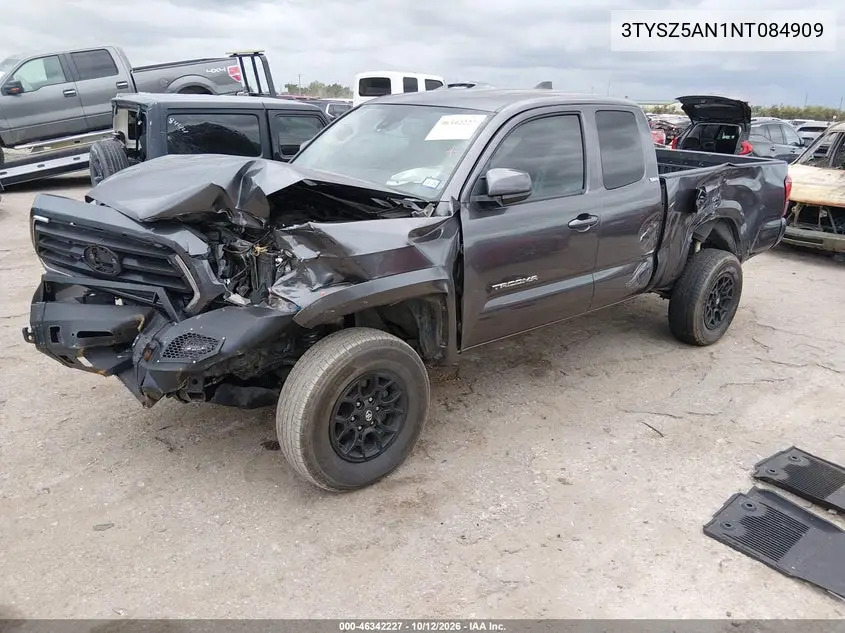 2022 TOYOTA TACOMA VIN 3TYSZ5AN1NT084909 — фото 2