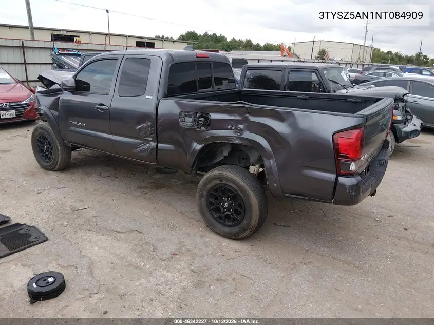 2022 TOYOTA TACOMA VIN 3TYSZ5AN1NT084909 — фото 3